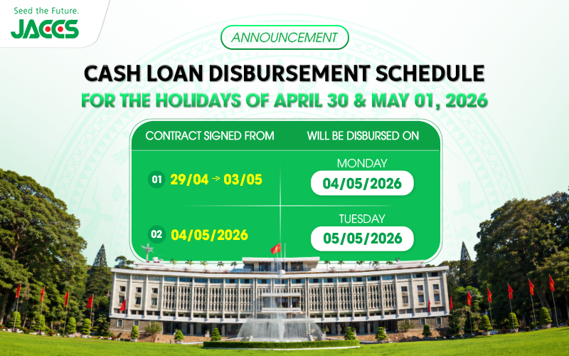 CASH LOAN DISBURSEMENT SCHEDULE_EN